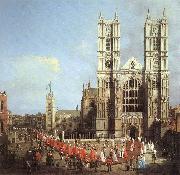 London: Westminster Abbey, with a Procession of Knights of the Bath  f