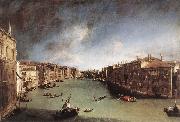 Canaletto Grand Canal, Looking Northeast from Palazo Balbi toward the Rialto Bridge oil painting reproduction