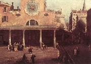 Canaletto San Giacomo di Rialto (detail) kkj oil
