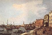 Canaletto Riva degli Schiavoni - west side dfg oil painting