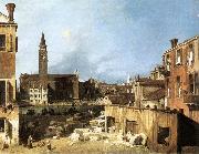 Canaletto The Stonemason s Yard oil painting reproduction
