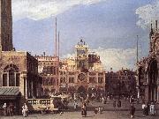Canaletto Piazza San Marco: the Clocktower f China oil painting reproduction