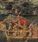 Canaletto Arrival of the French Ambassador in Venice (detail) d oil painting artist