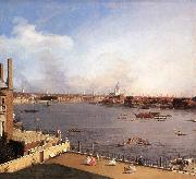 Canaletto London: The Thames and the City of London from Richmond House g oil