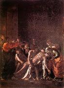 Caravaggio The Raising of Lazarus fg oil painting artist