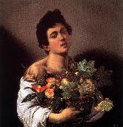 Caravaggio Boy with a Basket of Fruit f China oil painting reproduction