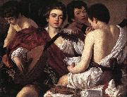 Caravaggio The Musicians f oil painting reproduction