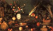 Caravaggio Still Life with Flowers Fruit oil painting artist