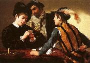 Caravaggio The Cardsharps oil painting on canvas