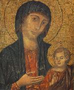 Cimabue The Madonna in Majesty (detail) fgjg oil painting