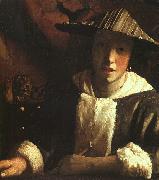 JanVermeer Woman Holding a Balance oil painting reproduction