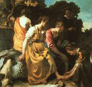 JanVermeer Diana and her Companions oil painting reproduction
