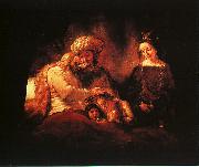 Rembrandt Jacob's Blessing oil painting on canvas