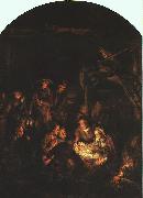 Rembrandt Adoration of the Shepherds oil painting on canvas