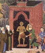 Bihzad Jami as Apollonius and the minister Mir Ali Sher Nawa i as Alexander oil painting on canvas