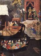 Bihzad Alexander or Sikandar annuls the magic of the malevolent idol at the entrance to the ocean China oil painting reproduction