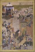 Bihzad Capture of a city oil painting on canvas