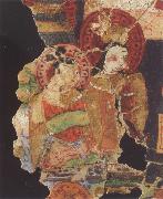 Bihzad Fragment of a Manichaean manuscript,with the Hindu gods Ganesh,Vishnu oil painting on canvas