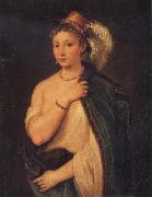 Titian Portrait of a Young Woman oil painting artist