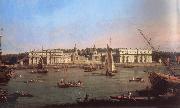 Canaletto Greenwich Hospital from the North Bank of the Thames oil painting reproduction