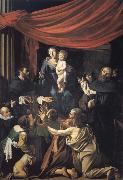Caravaggio The Madonna of the rosary oil painting artist