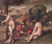 Giorgione The Pastoral Concert oil painting reproduction