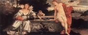 Titian Sacred and Profane Love oil painting artist
