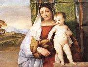 Titian The Gypsy Madonna oil painting artist