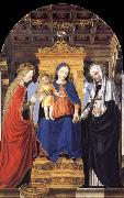 Bergognone The Virgin and Child Enthroned with Saint Catherine of Alexandria and Saint Catherine of Siena oil painting