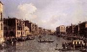Canaletto Looking South-East from the Campo Santa Sophia to the Rialto Bridge oil