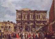 Canaletto The Feast Day of St Roch oil