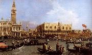 named Canaletto Venetie, the Bacino Tue S. Marco on Hemelvaartsdag
