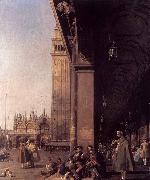 Canaletto Looking East from the South West Corner oil painting reproduction