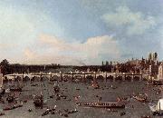 Canaletto Westminster Bridge from the North on Lord Mayor-s Day oil