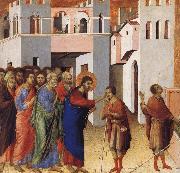 Duccio Jesus Opens the Eyes of a Man Born Blind oil painting reproduction