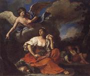 GUERCINO The Angel Appearing to Hagar and Ishmael oil painting on canvas