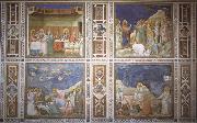 Giotto The wedding to Guns De arouse-king of Lazarus, De bewening of Christ and Noli me tangera oil painting