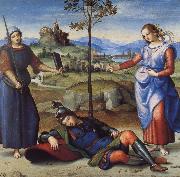 Raphael The Vision of a Knight oil painting reproduction