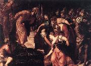 Tintoretto Esther before Ahasuerus oil painting reproduction