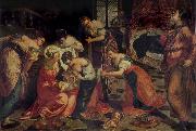 Tintoretto The Birth of St John the Baptist oil painting on canvas