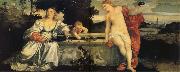Titian Sacred and Profanc Love oil painting artist