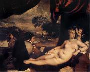 Titian Venus and the Lute Player oil painting reproduction