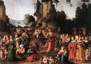 BACCHIACCA The Preaching of Saint John the Baptist oil painting on canvas