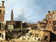 Canaletto The Stonemason-s Yard oil painting reproduction