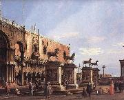 Canaletto The Horses of San Marco in the Piazzetta oil painting on canvas