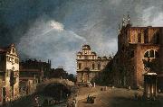 Canaletto Santi Giovanni e Paolo and the Scuola di San Marco oil painting artist