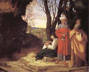 Giorgione The three philosophers oil painting
