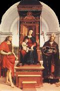 Raphael Virgin and Child with SS.John the Baptist and Nicholas oil painting artist
