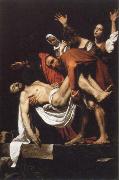Caravaggio the entombment oil painting artist
