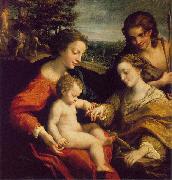 Correggio The Mystic Marriage of St. Catherine oil